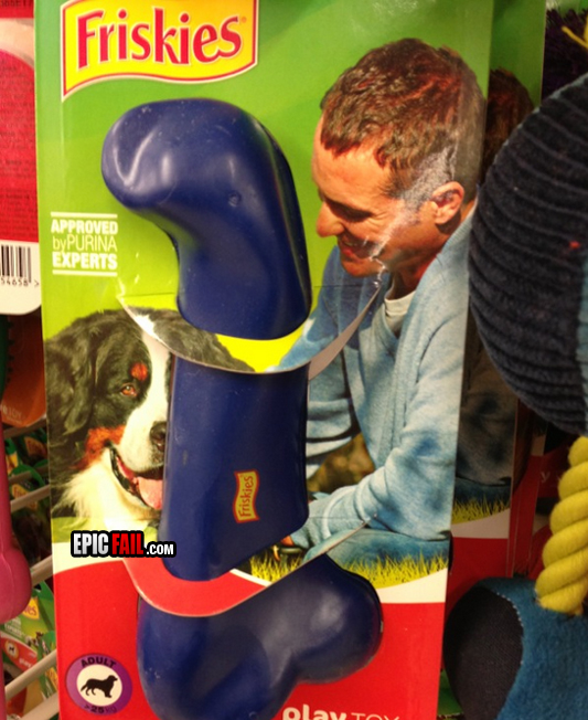 Phallic looking dog toy