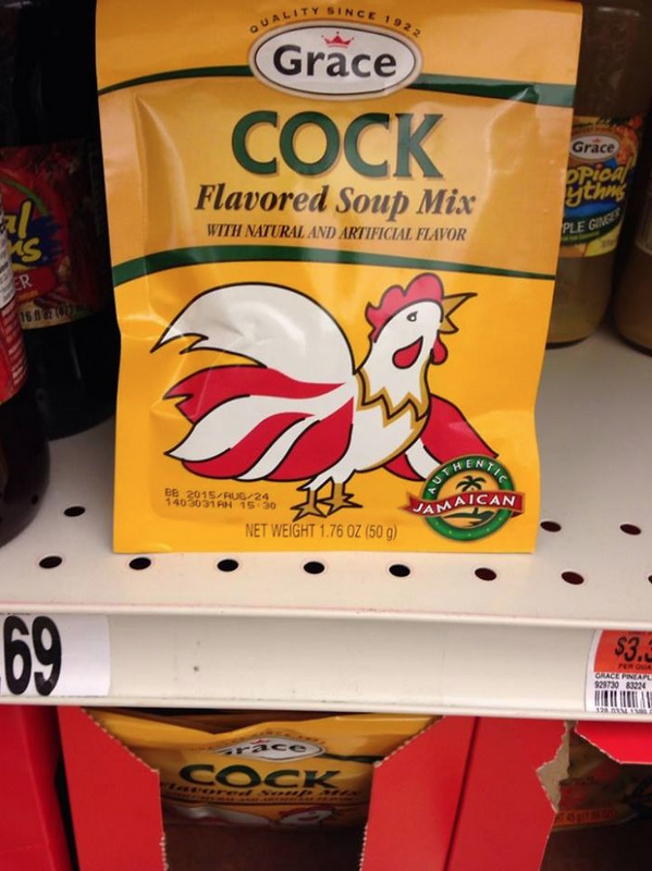 Cock flavored soup