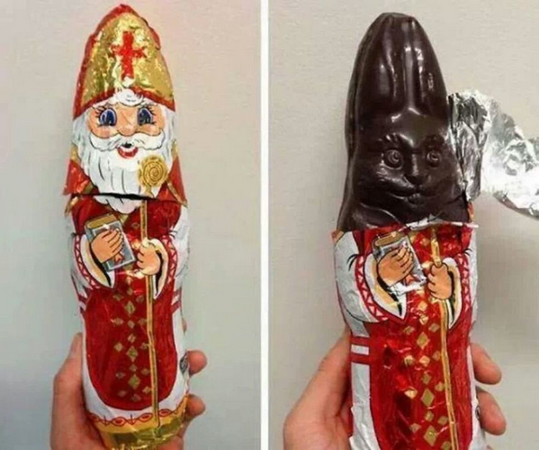 Christmas chocolate bunny