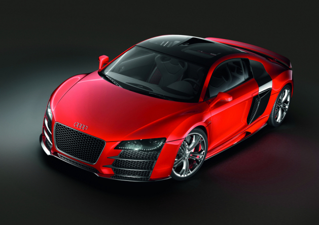 Audi's R8 Le Mans concept in red