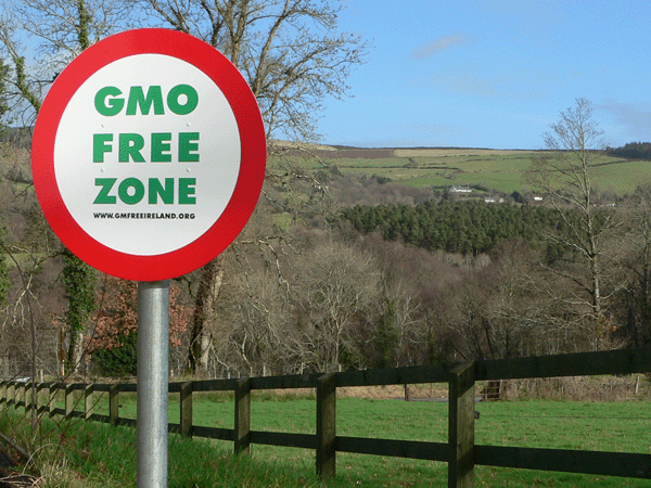 GMO free sign