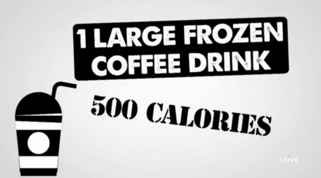 frozen coffee calorie count
