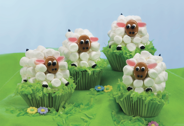 sheep cupcakes