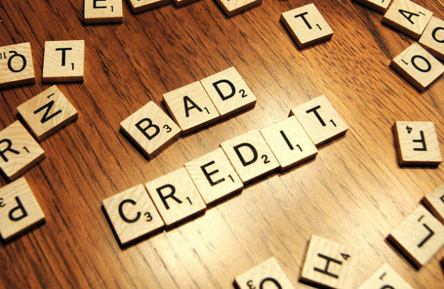 Bad Credit in scrabble tiles