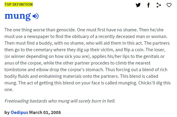 mung urban dictionary