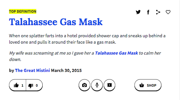 talahassee gas mask urban dictionary