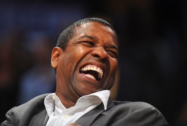 denzel washington laughing