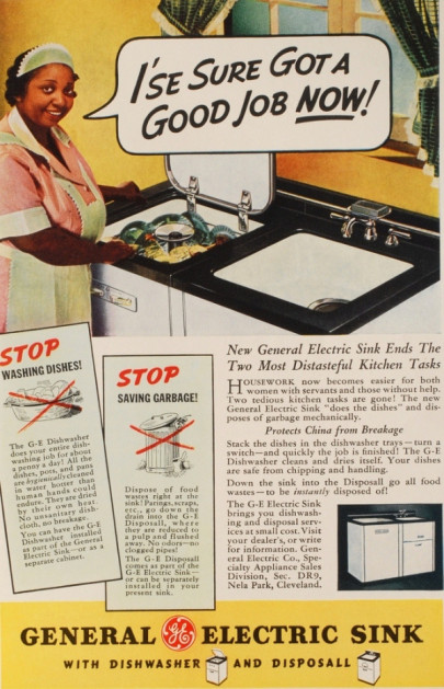 racist general electric sink ad