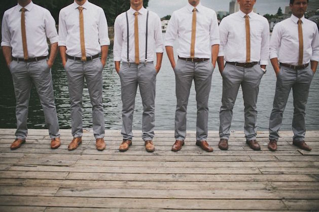 groomsmen in shirts