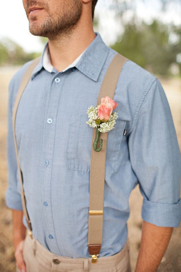 Groomsmen in suspenders