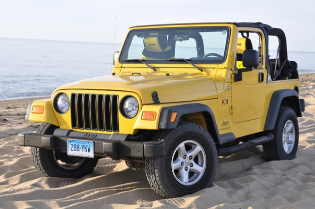 yellow Jeep