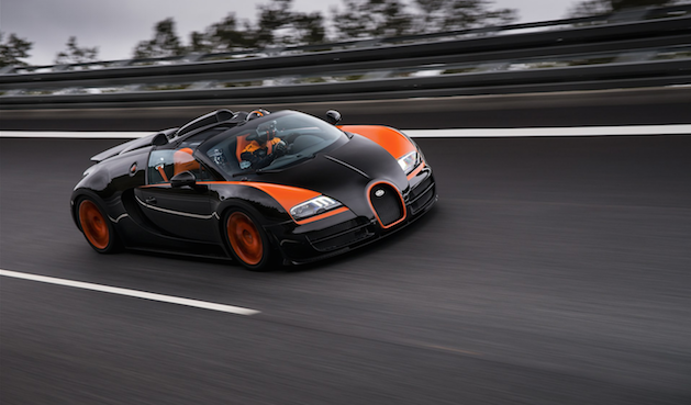 Bugatti Veyron 16.4 Grand Sport Vitesse on racetrack