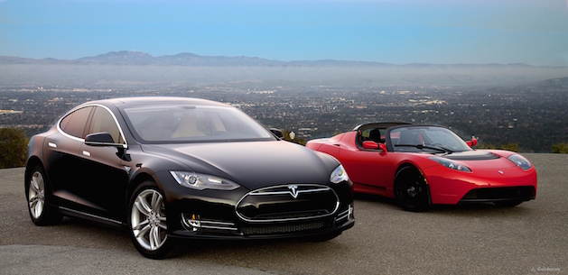 Tesla Model S and Tesla Roadster
