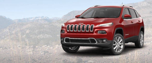 cherry red jeep cherokee