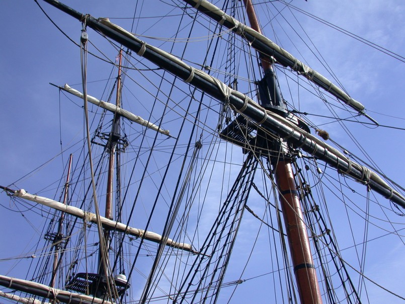 pirate ship sails