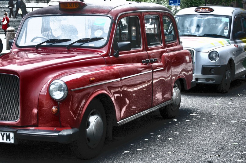 two london cabs
