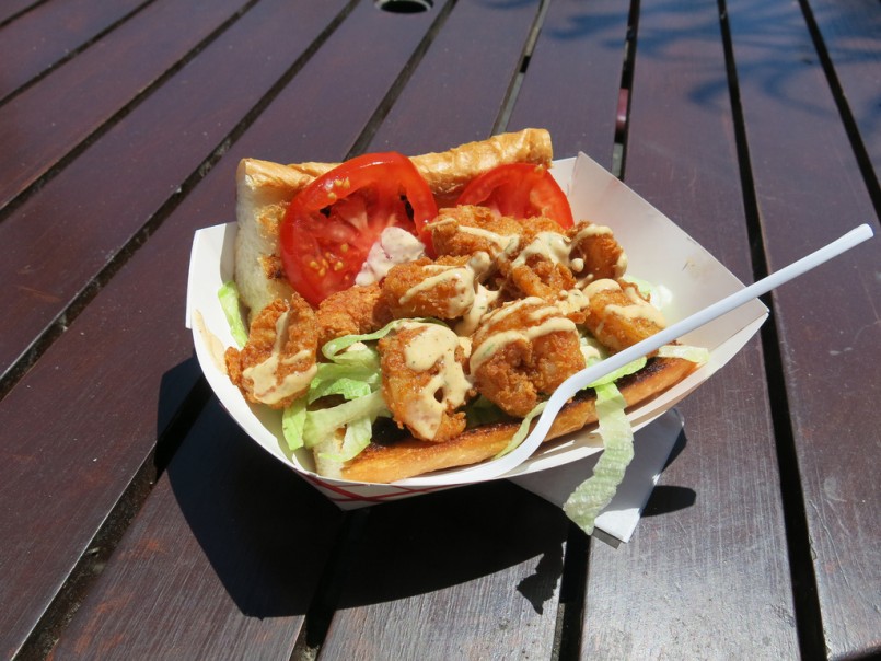 Shrimp Po' Boy from Cajun Persuasion truck at SoMa StrEat Food Park