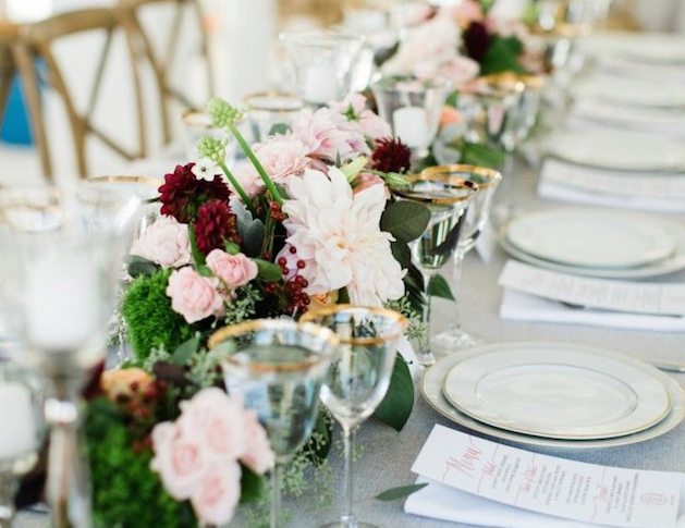 elegant floral and wedding table decor