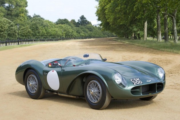 Aston Martin DB3s in green