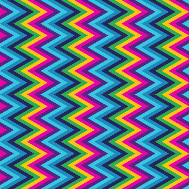 Colorful zig zag pattern