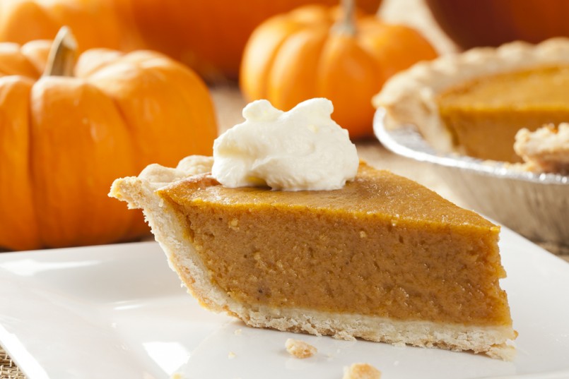 Fresh Homemade Pumpkin Pie made for Thanksgiving