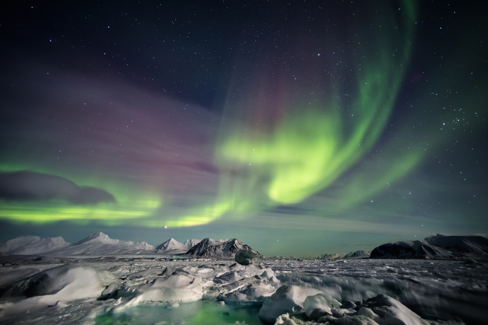 Beautiful Aurora Borealis - Spitsbergen, Svalbard