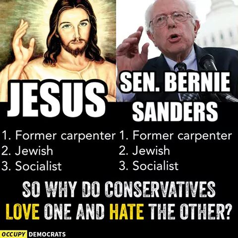 occupy democrats jesus bernie