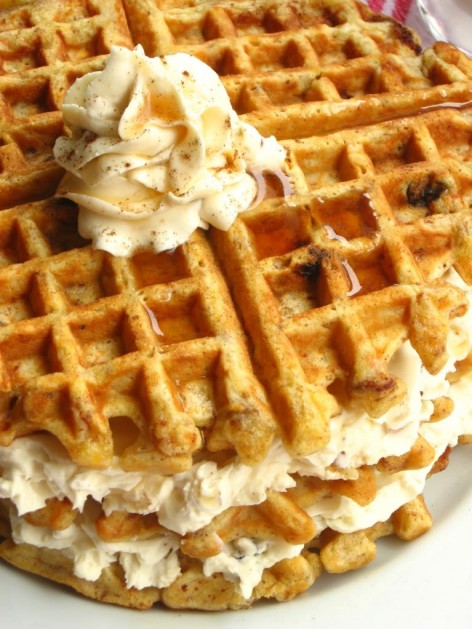 Carrot Cake Waffles