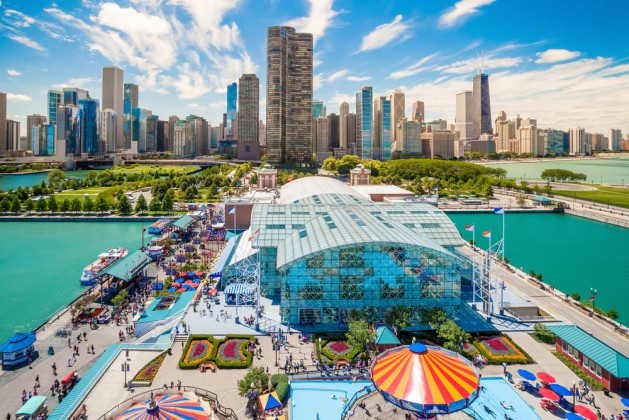 Navy Pier and skyline