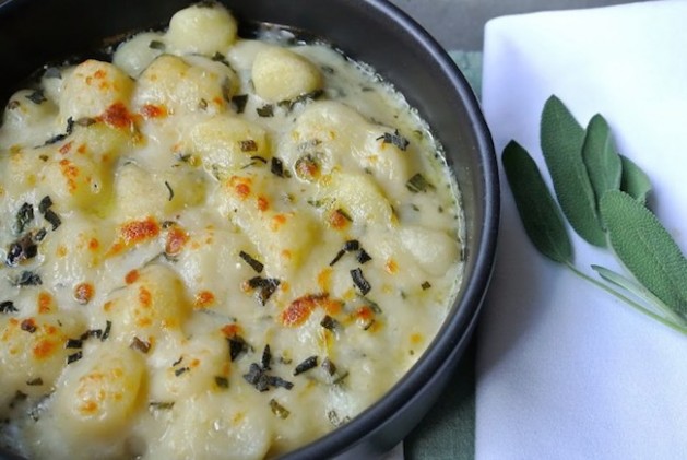 BAKED GNOCCHI WITH SAGE AND CHEESE SAUCE