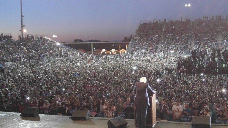 Bernie Sanders Sacramento rally