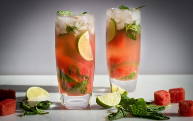 Healthy Watermelon Mojitos Large