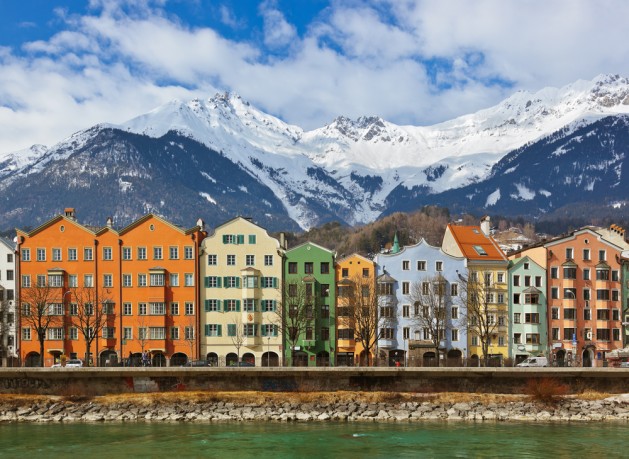 Innsbruck Austria - architecture and nature background