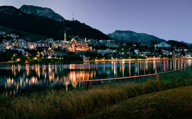 St Moritz at night