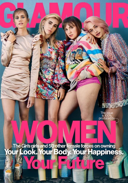 900 girls glamour cover lena dunham 